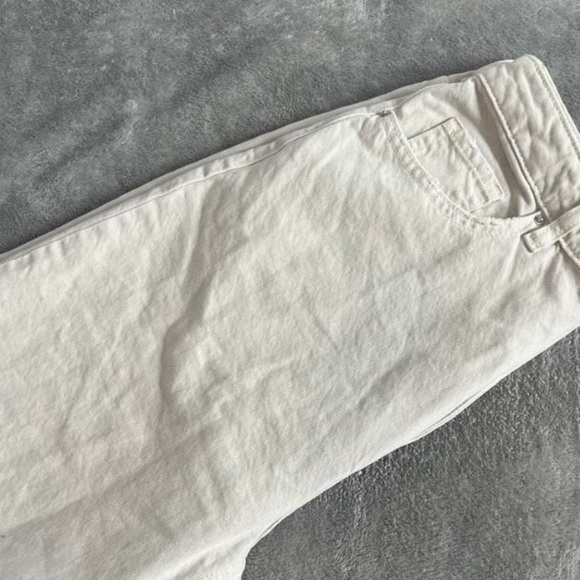 Pacsun distressed cream straight jeans - Picture 3 of 3